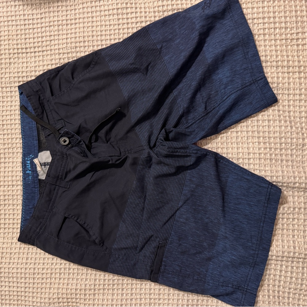 Men's Blue and Black hybrid Shorts